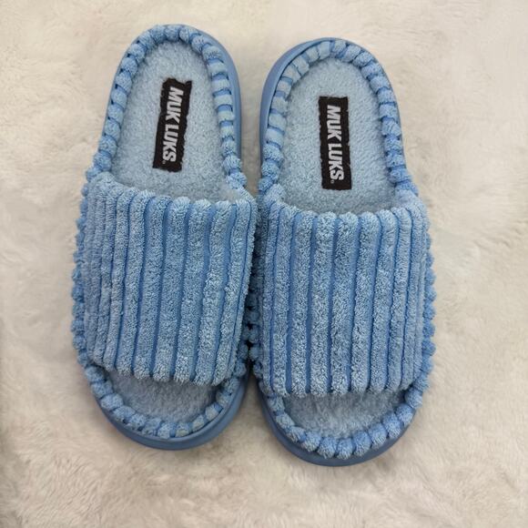 MUK LUKS Women’s Marsai Molly Slipper Powder Blue Size M (7–8) - Picture 9 of 9